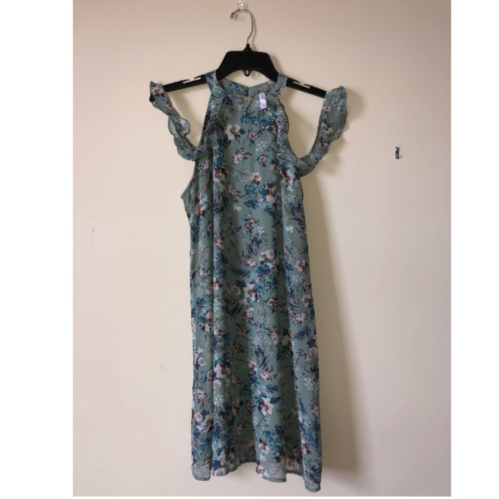 Green Floral Dess